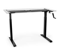 Duronic Sit Stand Up Desk Top Frame Converter TM00 BK, Manual Standing Sitting Height Adjustable Riser Desks, Ergonomic Standup Workstation for Office Home Table PC Laptops Monitor Computer - Black