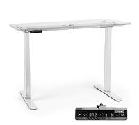 Duronic Tm22 We Sit Stand Desk Frame, Height Adjustable, Memory Function, Electric Dual Motor/2 Stage - Base Frame Only - White