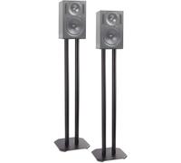 Duronic Speaker Stand (pair) SPS1022-80 | LARGE 80cm | Set of 2 Steel Base Supports for Stereo Loudspeakers | Floor Standing with Spikes, Shoes and