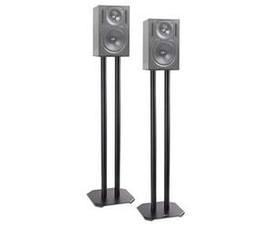 Duronic SPS1022/80 Pair of Speaker Stands - 80 cm Height - Weighable with Sand - Cones to Reduce Vibration - Universal Compatibility Hi-Fi Speakers/Stereo/Home Cinema 5.1