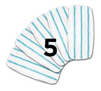 Duronic Steam Mop Pad Refills STM15X5 Replacement Cleaning Pads for the Duronic STM15 Steam Mop Spare Pack of 5 Reusable Microfibre Floor Cloths Only