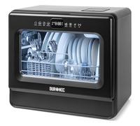 Duronic Table Top Dishwasher DW10 Portable Mini Dishwashers Compact 5L Countertop Dish Washer with 5 Wash Cycles Electric Tabletop Dishwasher Cleaner for Quick Eco Cleaning Plates Glass Cutlery Fruit