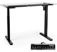 Duronic Tm12 Bk Sit Stand Desk Frame, Height Adjustable, Memory Function, Electric Single Motor/2 Stage - Base Frame Only - Black