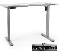 Duronic Tm12 Gy Sit Stand Desk Frame, Height Adjustable, Memory Function, Electric Single Motor/2 Stage - Base Frame Only - Grey