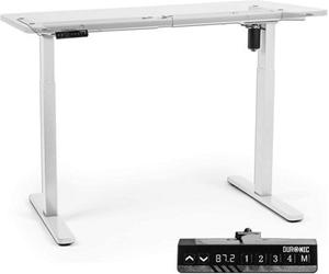Duronic Tm12 We Sit Stand Desk Frame, Height Adjustable, Memory Function, Electric Single Motor/2 Stage - Base Frame Only - White