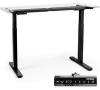 Duronic Tm22 Bk Sit Stand Desk Frame, Height Adjustable, Memory Function, Electric Dual Motor/2 Stage - Base Frame Only - Black