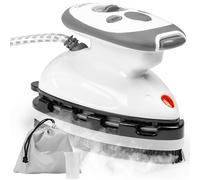 Duronic Travel Iron SI2 WE 375W Mini Irons with Variable Temperature & Auto Shut Off Portable 50ml White Steam Iron For Holiday Quilting Crafts Compact Design for Travelling