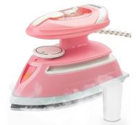 Duronic Travel Iron SI4 PW Portable Steam Irons with Dual Voltage Lightweight Electric Mini Iron with Ceramic Plate 420W Compact Iron for Travelling Sewing & Holidays