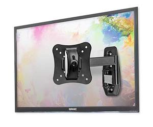 Duronic TV Bracket TVB0920 | Cantilever Wall Mount for 13”-30” Television Screen | Tilt +20° | Swivel 180°/360° | VESA Up to 600x400mm | Fixing for Flat Screen LCD/LED/OLED/QLED | Strong Heavy Duty
