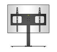 Duronic Tvs2D2 Tv Stand And Tilting Monitor Bracket, Standing Desktop Mount With Vesa 600X400 For Flat Screen Television 32-65"