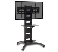 Duronic Tvs4T1 Tv Stand And Tilting Monitor Bracket, Wheeled Trolley Mount With Vesa 700X400 For Flat Screen Television 37-70"