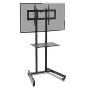 Duronic Tvs5T1 Tv Stand And Tilting Monitor Bracket, Wheeled Trolley Mount With Vesa 600X400 For Flat Screen Television 32-70"