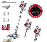 Duronic VC28 220W Cordless Stick Vacuum Cleaner with 2 Rechargeable Lithium Batteries | Lightweight Freestanding Vacuum Cleaner for Carpet and Hard Floors | Adjustable Suction Power | HEPA Filter