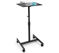 Duronic Wps20 Projector Stand, Adjustable Video Projector Floor Table On Wheels, Portable With Adjustable Height, 42X37Cm