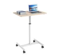 Duronic Wps67 Sit-Stand Desk, Multi-Use Video Projector Table On Wheels, 70X48Cm Platform, Adjustable Height, 70X48Cm