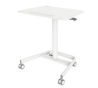 Duronic Wps77 Sit-Stand Desk, Multi-Use Ergonomic Table For Adults/children, Lockable Wheels, Adjustable Height, 71X50Cm
