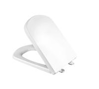 Duroplast Toilet Seat with Steel Fixings, Soft-Close, Antibacterial, White - Fits Roca Dama Senso