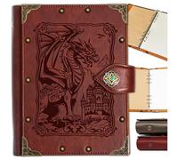 DUROTAN DND Notebook Vintage Dragon Journal Unique Refillable Binder Leather A5 400 Pages For Dungeons and Dragons Gift D&D Gifts DM Accessories Men&Women
