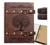 DUROTAN Tree of Life Journals DND Notebook,400 pages A5 Leather Notepad Hardcover Journaling for Dungeons & Dragons/D&D Gifts Set,for Travel Office Daily Writing Items & Accessories for Players