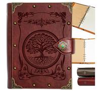 DUROTAN Tree of Life Journals Notebook Gift Set-Unique A5 Binder 400 Page Vintage Leather Suitable for Women & Men writing,Poets,Travelers,as a Diary Dnd Gift