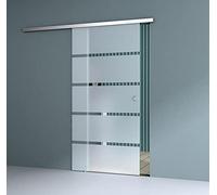 Durovin 775 × 2050mm Internal Sliding Glass Door - 8mm Frosted Sectioned Tempered Glass, Premium Hardware, Round Handle, Heavy-Duty 5ft Track for Bathroom, Kitchen, Living Room & Bedroom