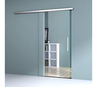Durovin 775 * 2050mm Internal Sliding Glass Door - Clear Glass - Bar Handle - with Track 5ft for Bathrooms Kitchens Living Room Bedroom