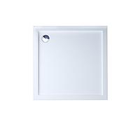 Durovin Bathrooms 1000 x 1000 x 40mm Shower Tray,Light Sturdy,Acrylic, Glossy White Finish -Square Shape