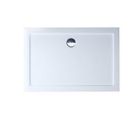 Durovin Bathrooms 1100 x 800 x 40mm Shower Tray, Light Sturdy, Acrylic, Glossy White Finish, Rectangular Shape