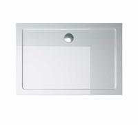 Durovin Bathrooms 1200 x 700 x 40mm Shower Tray, Light Sturdy, Acrylic, Glossy White Finish, Rectangular Shape