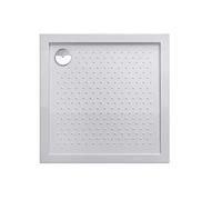 Durovin Bathrooms 800 x 800 x 40mm Shower Tray Anti Slip Surface Various Sizes,Acrylic Material, Square Shape