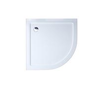 Durovin Bathrooms 900 x 900 x 40mm Shower Tray Various Sizes, Acrylic Glossy White Finish, Quadrant Shape