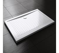 Durovin Bathrooms Acrylic Shower Tray Anti Slip Surface - Rectangular - 800 x 700mm