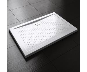Durovin Bathrooms Acrylic Shower Tray Anti Slip Surface - Rectangular - 800 x 700mm