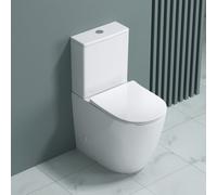 Durovin Bathrooms Comfort Height Close Coupled Toilet With Soft Close Seat And Cistern Eldery Disabled Wc Raised Height Pan