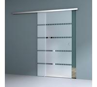 Durovin Bathrooms Durovin 1025X2050mm Internal Sliding 8mm Frosted Sectioned Glass Door&soft Close-Office,living Room,round Handle