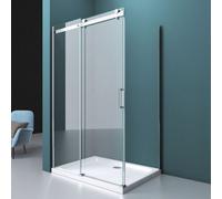 Durovin Bathrooms Durovin 1400X1000mm Frameless Sliding Shower Enclosure 8mm Safe Glass