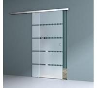 Durovin Bathrooms Durovin 775 X 2050mm Internal Sliding 8mm Frosted Sectioned Tempered Glass Door With Soft Close,premium Hardware,round Handle