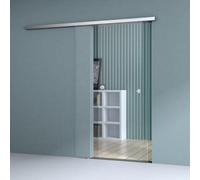 Durovin Bathrooms Durovin 900 X 2050mm Internal Sliding Glass Door 8mm Clear Tempered Glass, Premium Hardware, Round Handle