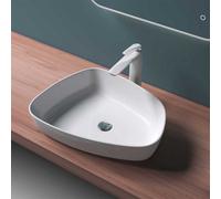 Durovin Bathrooms Luxurious Stone Resin Bathroom Basin - Countertop Bathroom Sink - 511 X 387mm (Wxd)