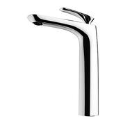Durovin Bathrooms Monobloc Basin Mixer Tap - Lever Handle Chrome Plated Brass Bubbler Spout Sink Faucet -Counter Top Mount