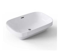 Durovin Bathrooms Self Rimming Inset Sink Basin With Overflow Slot - 610 X 405mm (Wxd)