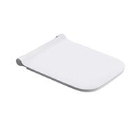 Durovin Bathrooms Soft Close Toilet Seat - Square Shape Ultra Slim Design - Quick Release - 352 x 444 x 20mm (WxDxH)