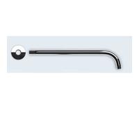 Durovin Bathrooms Stainless Steel Shower Head Arm Bracket - Wall Mounted - Length 380mm