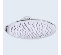 Durovin Bathrooms Stainless Steel Shower Head Silver Chrome Finish Rainfall Effect - 400mm In Diameter - Ultra Thin Design - Round