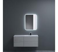 Durovin Bathrooms Wall Mounted Illuminated Led Bathroom Mirror Touch Sensitive Switch And Anti Fog 400 X 600mm