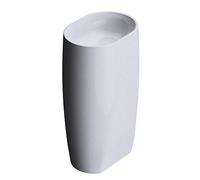 Durovin Oval Bathroom Basin Sink Free Standing Pedestal Stone Standalone Art New (Basin Only) 530x380x880mm (WxDxH)