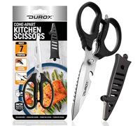 DUROX Kitchen Scissors, All Purpose Kitchen Shears with Scissors Sharpener & Protective Cover, Come Apart Stainless Steel Shear - Multipurpose Tools
