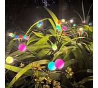 DURPAR Solar Garden Lights, Starburst Swaying Light, Sway by Wind, Solar Firefly Lights Outdoor Waterproof, Color Changing RGB Light for Garden, Yard, Patio, Pathway, Parties, Camping