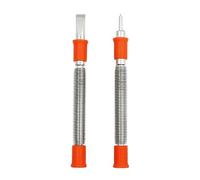 Durratou 2Pcs Spring Tool Kit 5/16-Inch Chisel and 1/8-Inch Center Punch Set, Spring Loaded Rivet Removal Kit for Wood