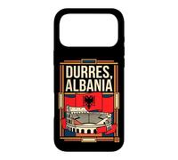 Durres Albania Flag Roman Amphitheatre Vintage Art Case for iPhone 17 Pro Max